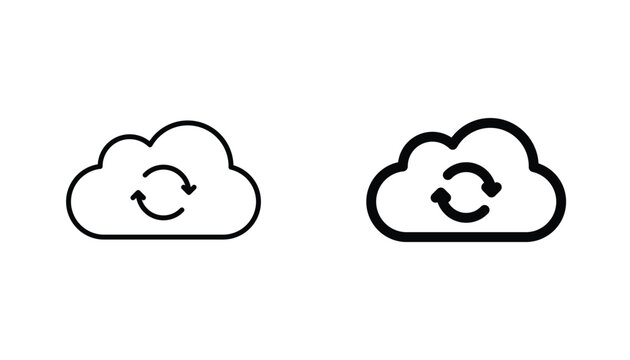 Cloud sync icon