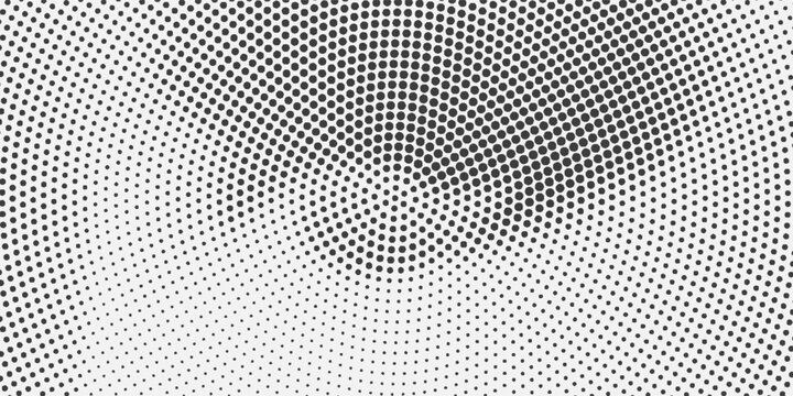 Halftone gradient. Dotted gradient, smooth dots spraying and halftones dot background seamless horizontal geometric pattern vector template set. unique dots modern circles