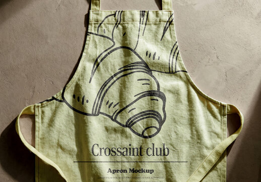Kitchen Apron Mockup on Neutral Background