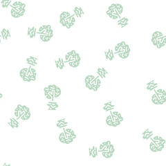 Obraz premium tree plant in house glyph vector seamless pattern. tree plant in house signthin illustration
