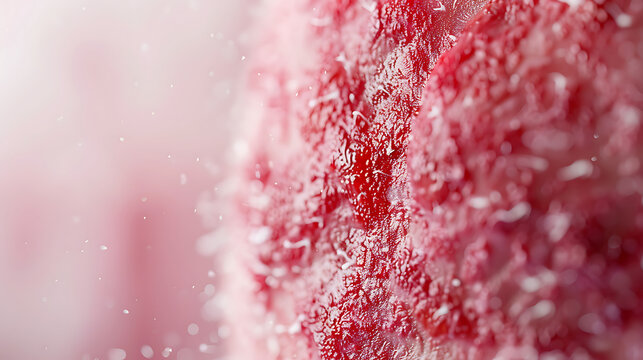 A small cluster of red, inflamed blisters and pink, irritated skin, barely 