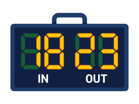 Digital Scoreboard Display Screen.