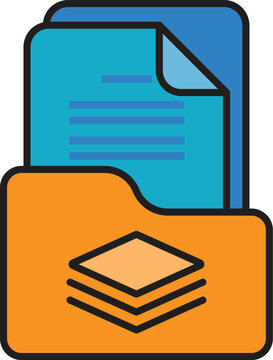 Icon portfolio representing on investment, financial planning, asset management, and business strategy
