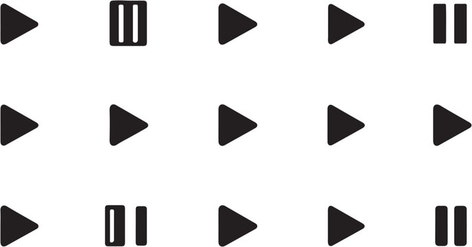Black geometric arrow symbols arranged in a grid pattern.