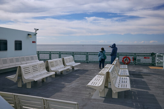 Ferry crossing in Olympic National Park in Washington State