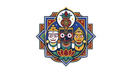 Obraz premium Jagannath Puri Temple Icon Artwork Design.