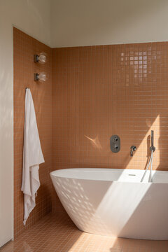 Bathtub detail with soft reflections