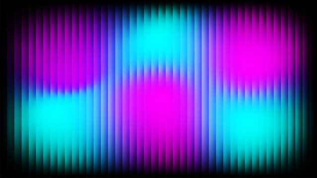 Abstract Neon Glowing Glass Stripe Background