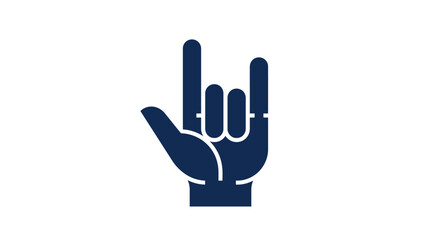 Fototapeta premium Hand making rock on sign gesture.