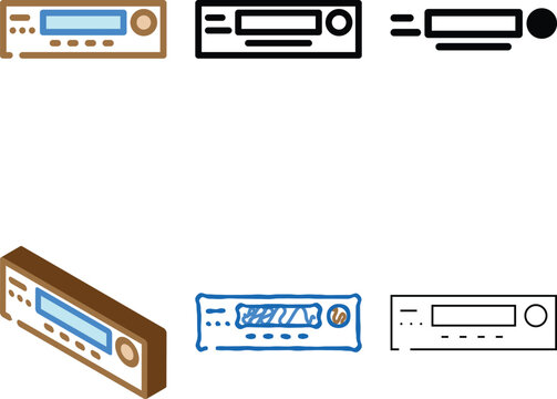 pager retro forms gadget color icon vector. pager retro gadget sign. isolated symbol illustration