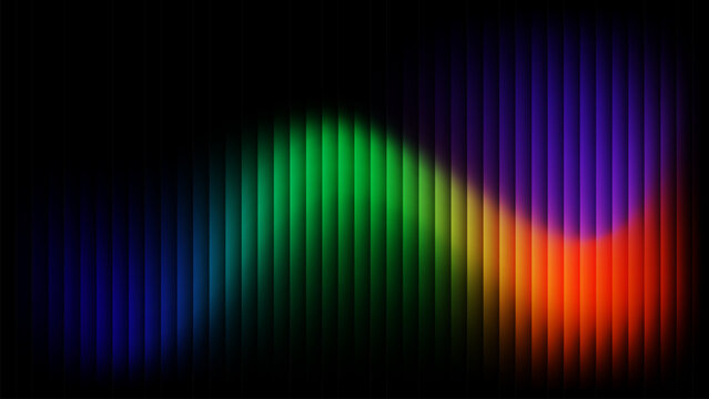 Colorful Glass Effect Vertical Wave Abstract Background