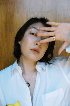 Portrait of non-binary person 