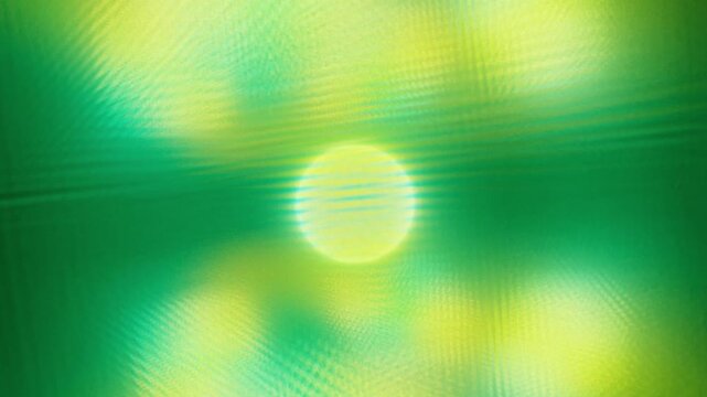 Green sphere glows within a mesh of chromatic aberration lines in an abstract 3D animation loop with a high tech dataviz aesthetic
