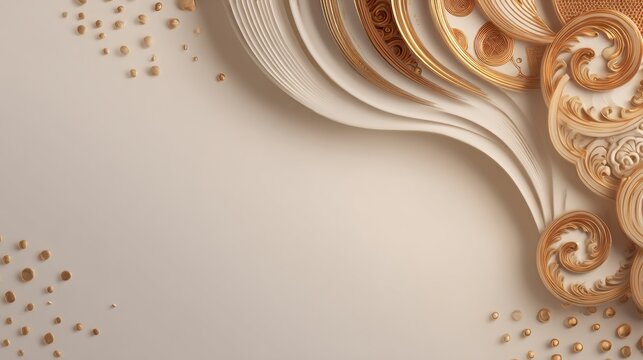 Soft warm gradients create an elegant design for Kurban Bayrami celebrations, suitable for banners and promotional materials.