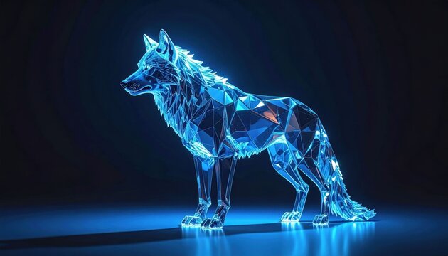 Abstract wolf