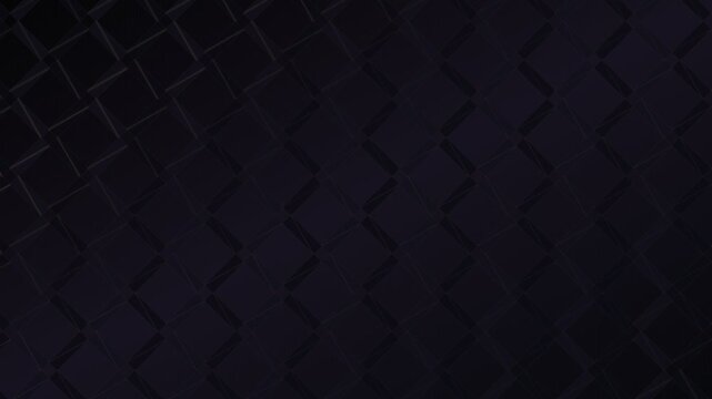 Abstract dark geometric background with gold light sweeping over tiles