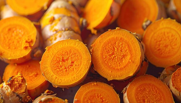 Turmeric slices