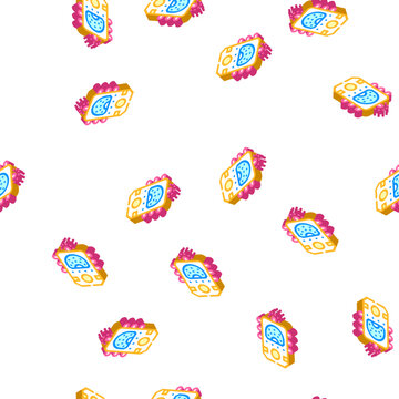 ectoplasm paranormal detector isometric seamless pattern. ectoplasm paranormal detector sign illustration