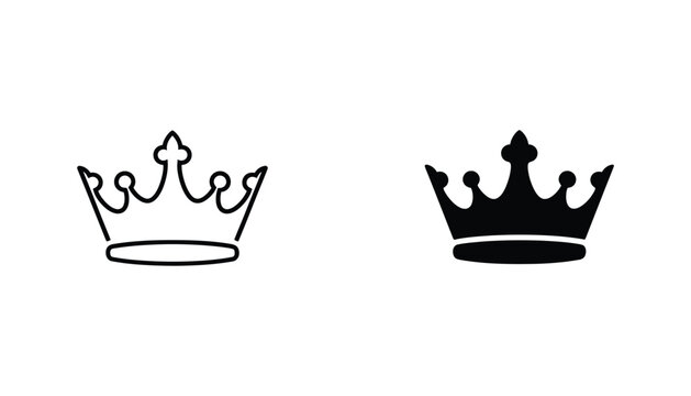 Black crown icons