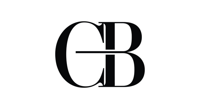 Black gb logo on white background