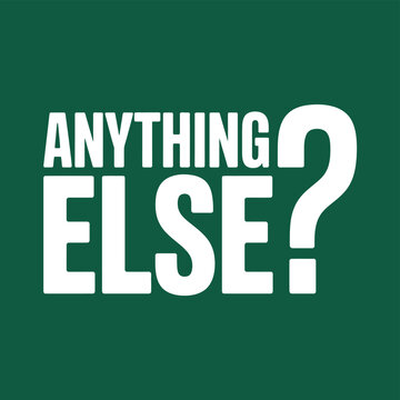 A bold and eye-catching graphic with a question about additional options