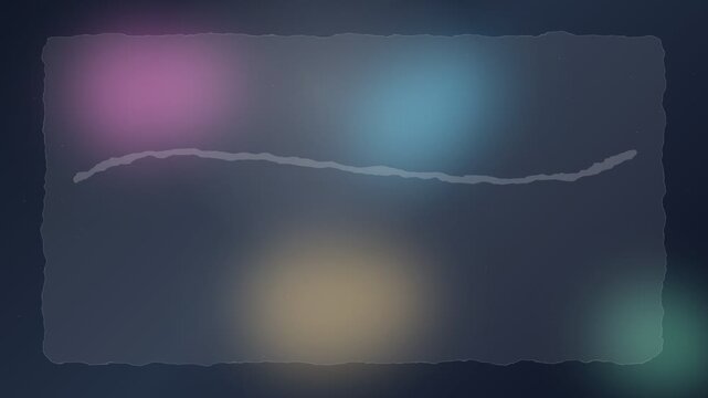 Abstract dark background with glowing colorful bokeh and textured bord