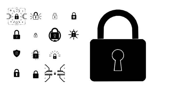 Cybersecurity Lock Icon