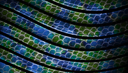 Blue Green Iridescent Fish Scale Texture © Alexander Ruiz