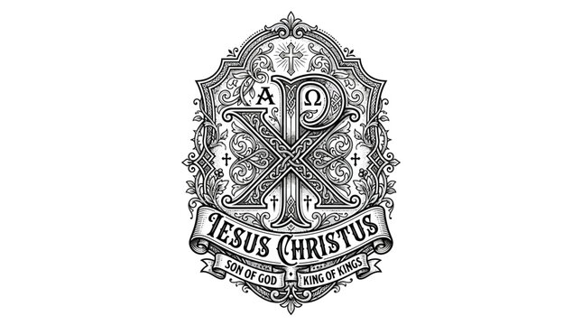 Jesus Christus Son of God King of Kings Christian Symbol