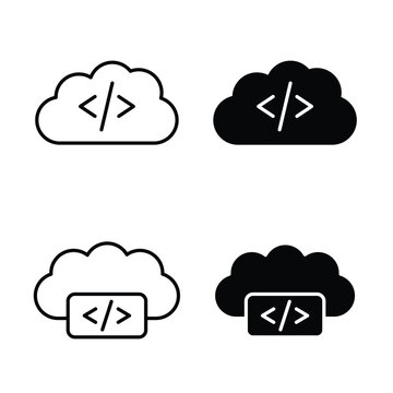 Cloud code icon