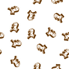 Obraz premium wolf animal isometric seamless pattern. wolf animal sign illustration