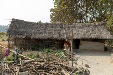 Traditional Terai House in Rural Nepal © Sanoyatra