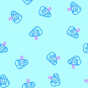 cloud computing software vector seamless pattern cloud computing software sign illustration