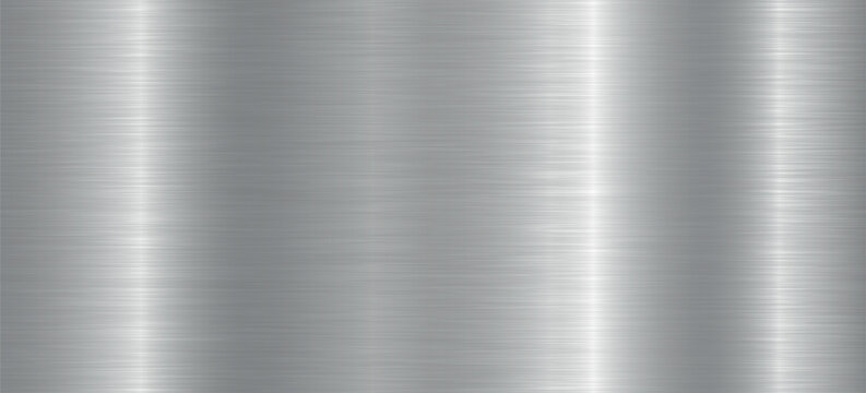 Seamless brushed metal texture. Steel background. Vector illustration.