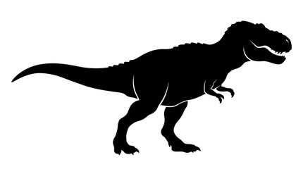 Tyrannosaurus Rex Dinosaur Shape Black Silhouette trex © Sh Studio