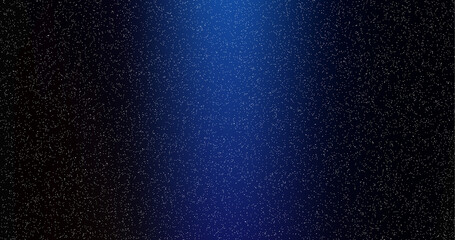 Deep space nebula with glowing particles and bright blue central light galaxy stars © moin