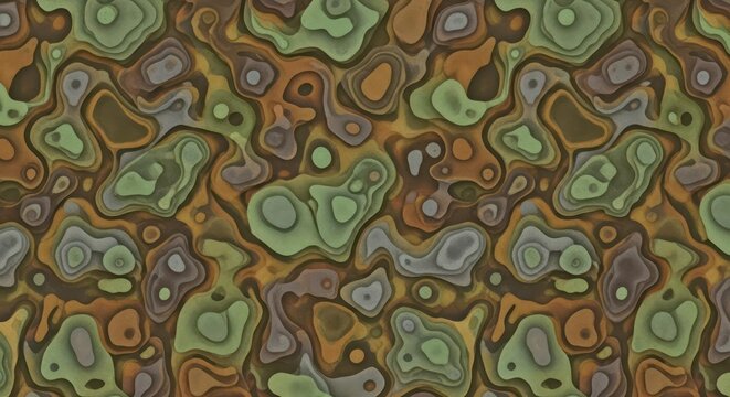 Abstract colorful organic shapes pattern.