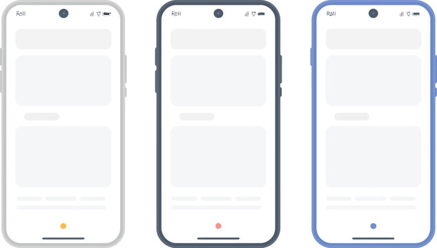 smartphone ui mockup layout template statusbar navigation