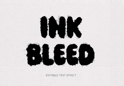Ink Bleed Text Effect