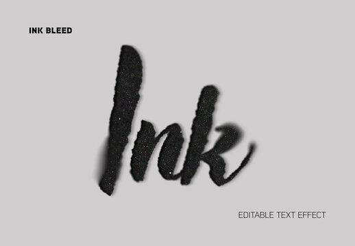 Ink Bleed Text Effect
