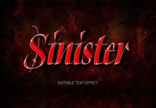 Sinister Text Effect
