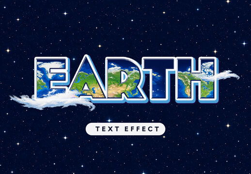 Earth Text Effect