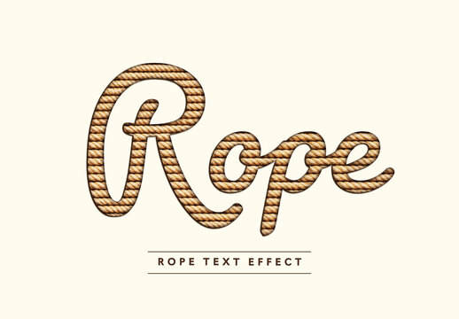 Rope Text Effect