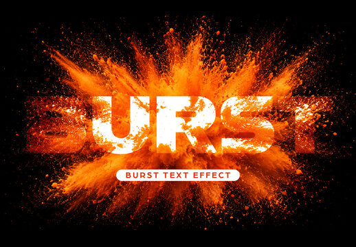 Burst Text Effect
