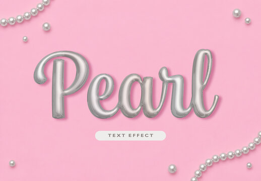 Pearl Text Effect