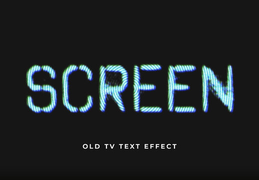 Old Tv Text Effect