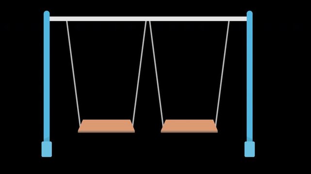Double Swing Set Illustration