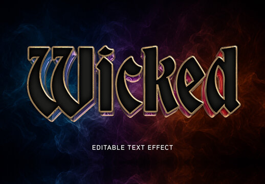 Wicked Gothic Text Effect