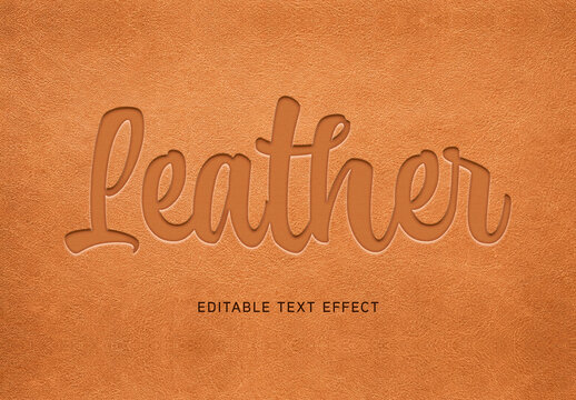 Leather Script Text Effect