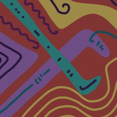 Abstract image for printing - digital painting. The picture is painted by hand on a tablet. © neurostructure